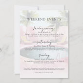 Girls Weekend Pink Pool Junggeselinnen-Abschied Einladung (Rückseite)