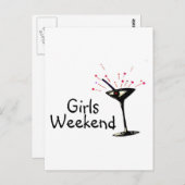 Girls Weekend Postkarte (Vorne/Hinten)
