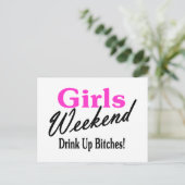 Girls Weekend Postkarte (Stehend Vorderseite)
