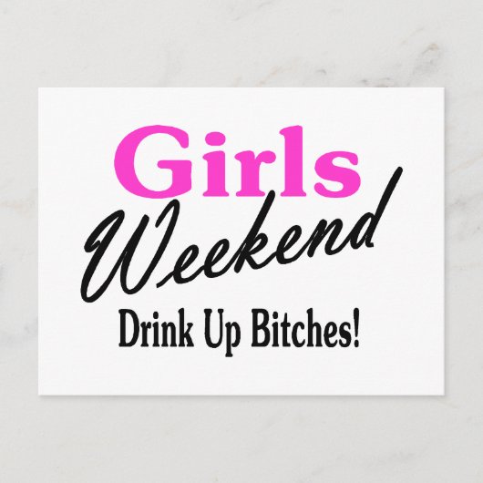 Girls Weekend Postkarte (Vorderseite)