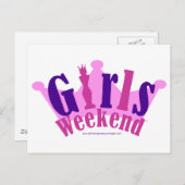 Girls Weekend Postkarte (Vorne/Hinten)