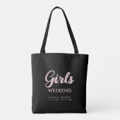 Girls Weekend Reise Reiseziel Spaß Matching Tasche (Rückseite)