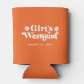 Girl's Weekend Retro Daisy Junggeselinnen-Abschied Dosenkühler (Rückseite)