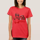 Girls Weekend Rotes T-Shirt (Vorderseite)
