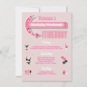 Girls Weekend Tour Las Vegas Einladung (Rückseite)