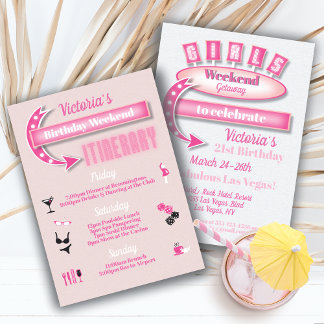 Girls Weekend Tour Las Vegas Einladung
