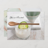 Girls Wellness-Center Wochenende Einladung (Vorne/Hinten)