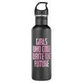 Girls Who Code Write The Future PC Edelstahlflasche (Vorderseite)