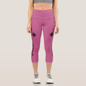 #Girls Who Lift Barbell High Waisted Capris (Vorderseite)