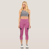 #Girls Who Lift Barbell High Waisted Capris (Vorderseite)