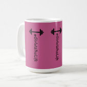 #Girls Who Lift Barbell Tasse (Vorderseite Links)