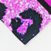Girls "Wild About Dance" Pink Leopard Fleecedecke (Ecke)