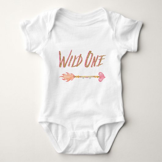 Girls Wild One 1. Geburtstag Shirts (Vorderseite)
