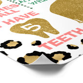 Girls Wild One Safari Themed Milestone Poster (Ecke)