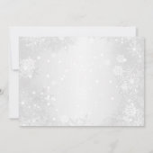 Girls Winter Baby Pengiun Kinderdusche Einladung (Rückseite)