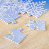 Girls Winter Ice Skate Abbildung Skate Snowflake Puzzle (Seite)