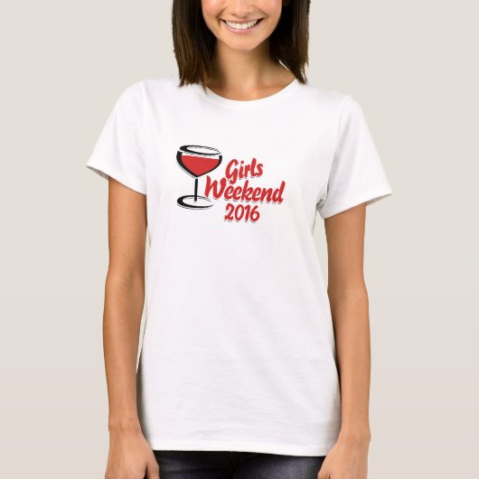 Girls-Wochenende 2016 T-Shirt (Vorderseite)