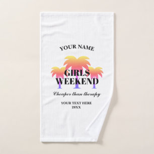 Girls Wochenende billiger als Therapie lustiges Ge Handtuch