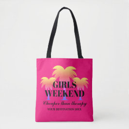 Girls Wochenende billiger als Therapie Tropenpalme Tasche