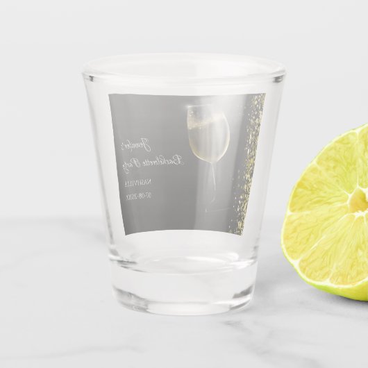 Girls-Wochenendmocktail Junggeselinnen-Abschied Go Schnapsglas (Rückseite)