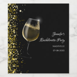 Girls-Wochenendmocktail Junggeselinnen-Abschied Go Weinetikett