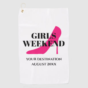 Girls Wochenendtrip Golf Handtuchgeschenk für Frau Golfhandtuch