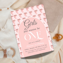 Girls wollen einfach nur ein rosa Bow sein erster