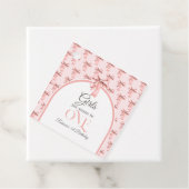 Girls wollen einfach nur ein rosa Bow sein erster Geschenkanhänger (Beispiel)