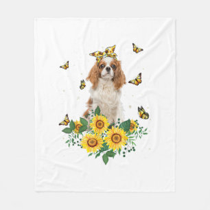 Girls Women Mama Cavalier King Charles Spaniel Dog Fleecedecke