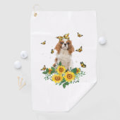 Girls Women Mama Cavalier King Charles Spaniel Dog Golfhandtuch (Insitu)