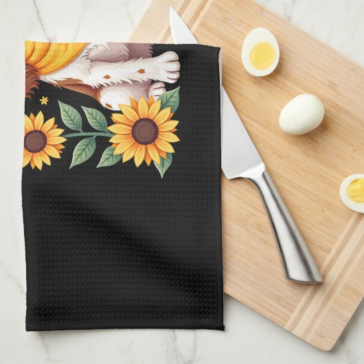 Girls Women Mom Cavalier King Charles Spaniel Dog Geschirrtuch (Viertel Falte)