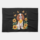 Girls Women Mom Cavalier King Charles Spaniel Dog Geschirrtuch (Horizontal)