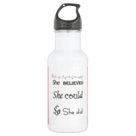 Girls Women's Positive Water Flasche Edelstahlflasche