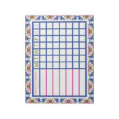 Girl's Women's Weekly Christmas Organizer Planner Notizblock (Rotiert)