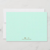 Girls Woodland Babydusche Einladung (Rückseite)