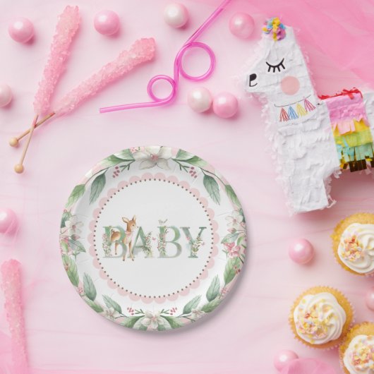 Girls Woodland Deer Baby Shooter Teller (Party)