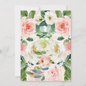 Girls Woodland fox Kinderdusche Einladungen (Rückseite)