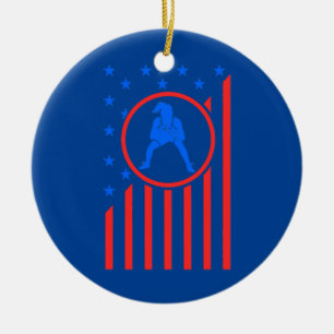 Girls Wrestling Mom Women Wrestler Female Wrestle Keramik Ornament