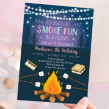 Girls's more Fun S'mores Campfire Geburtstag