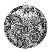 Girly Abstrakt Floral Dartscheibe (vorne)
