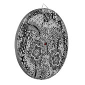 Girly Abstrakt Floral Dartscheibe (Vorderseite Links)