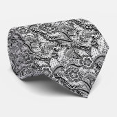 Girly Abstrakt Floral Krawatte (Gerollt)