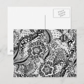 Girly Abstrakt Floral Postkarte (Vorne/Hinten)