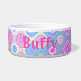 Girly abstrakte kundenspezifische napf