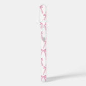 Girly Aesthetic Ribbon Coquette Pink Bowles Case-Mate iPhone Hülle (Rückseite / Links)