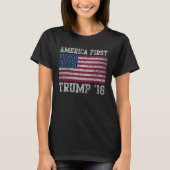 Girly Amerikaner-erster Trumpf 16 T-Shirt (Vorderseite)