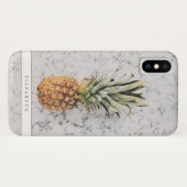 Girly Ananas-tropisches Foto Case-Mate iPhone Hülle (Rückseite (Horizontal))