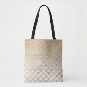 Girly and Glam Ombre Gold Mermaid Glitzer Glitzern Tasche