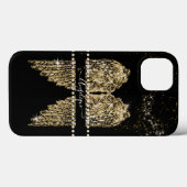 Girly Angel Wings Gold Sparkle Diamond Jewels Chic Case-Mate iPhone Hülle (Rückseite (Horizontal))