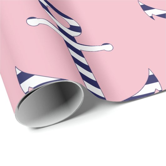 Girly Ankermuster Geschenkpapier (Rolleneckpunkt)